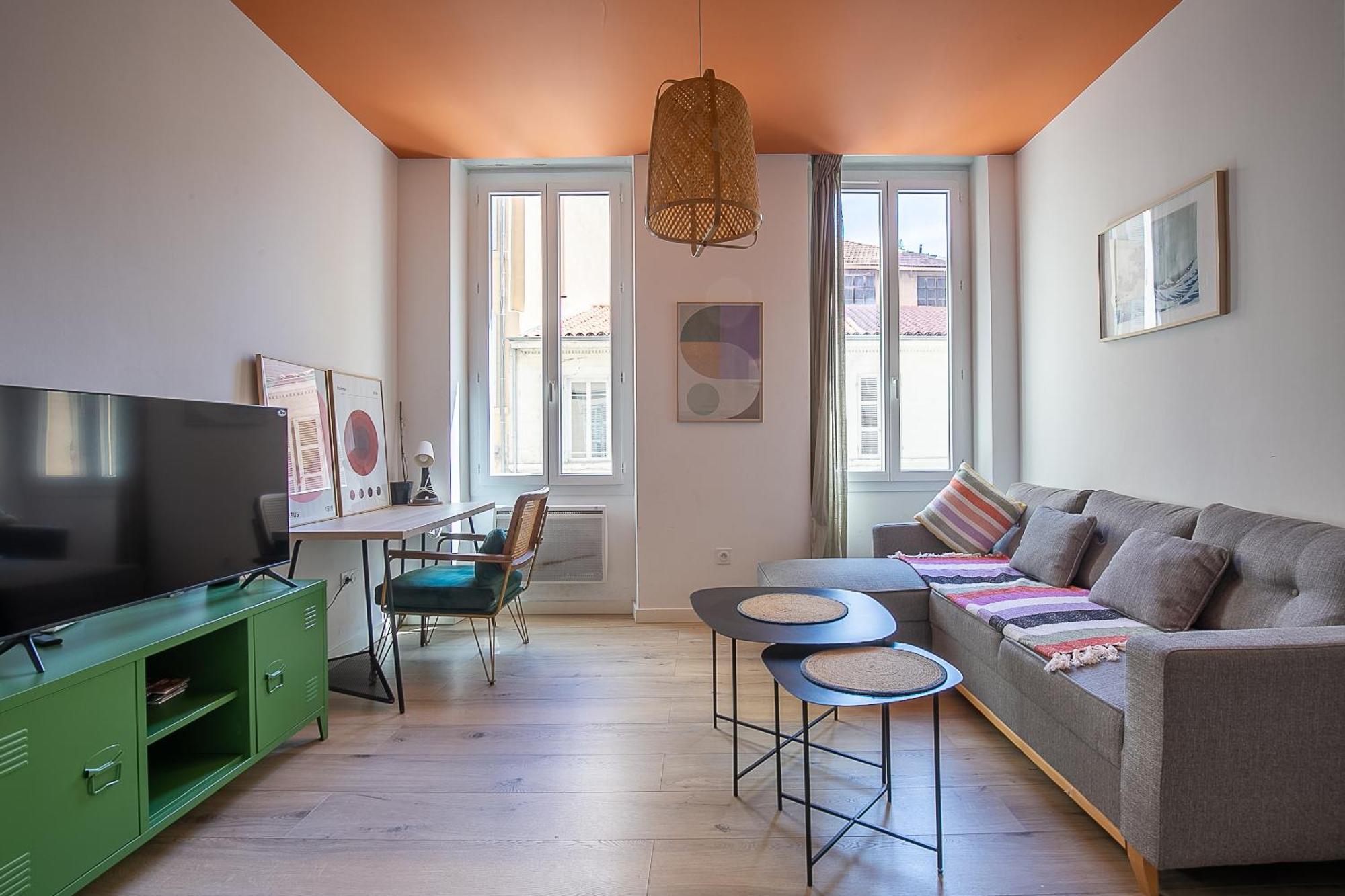 T2 Lumineux Avec Climatisation Appartement Marseilles Buitenkant foto